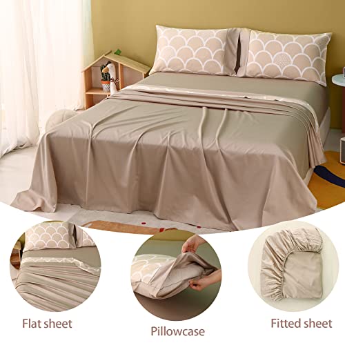 Parure de lit 100% coton bio Simple&Opulence pour grand lit double motif alpaga