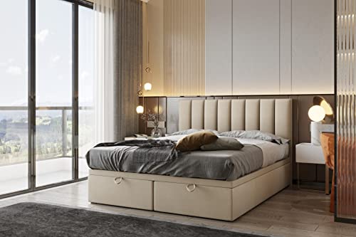 TRADA Boxspringbett Bond - Bett mit Matratze und Bettkasten - Boxspringbett...