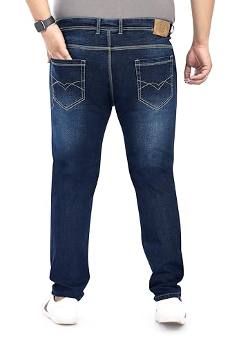 Image of Pluss Tribe - Plus Size Jeans for Men - Denim Jeans - Ideal for Casual, Office Available Sizes : 40 to 52
