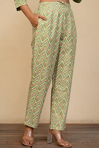 Image of MIRCHI FASHION Women's Straight Fit Pure Cotton Floral Printed Kurta Set with Dupatta and Pant