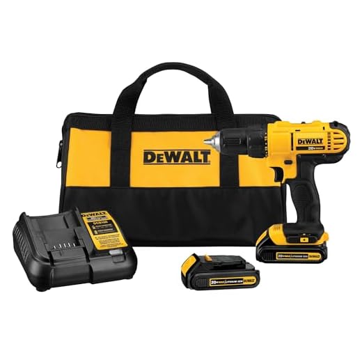 DEWALT 20V Max Cordless Drill/Driver Kit, Includes 2 Batteries and Charger (DCD771C2)