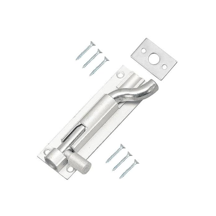 Buy TERF® Aluminium Door Bolt Barrel Slide Lock Necked Door Bolt 75mm