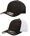 Flexfit - Trucker Cap - 6511 - (2Pack) 1-Solid Black & 1-Black/White