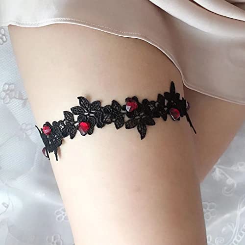 Wedding Garters 2 Pieces Lace Stretchy Bridal Garter for Bride Accessories Dress3