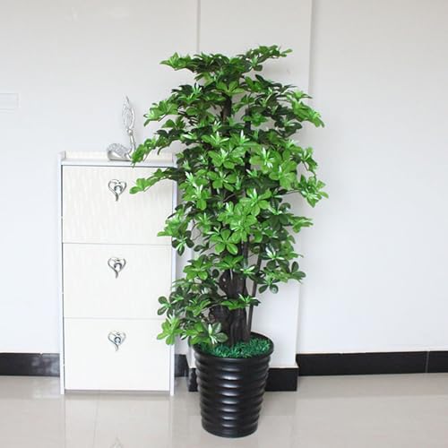 HWQFM 人工盆栽 家庭用盆栽の木 植えの装飾屋内屋外 人工観葉植物 大型 おしゃれ グリーン 造花 北欧 お洒落 モダン カフェ風 インテリア 家具 新生活 一人暮らし 樹木 飾り リビング ダイニング 寝室 室内 水やり不要 枯れない 150cm 盆