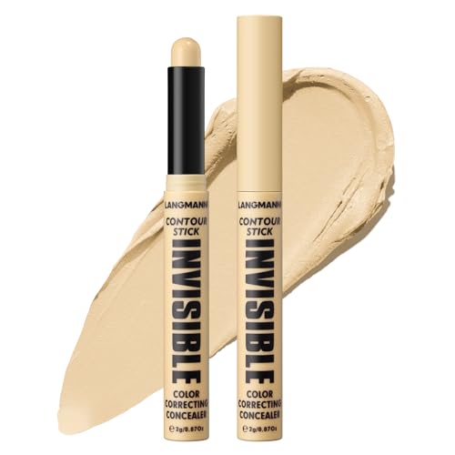 Cream Contour Stick, Matte Bronzer Stick, Professional Face Shaping Contouring Stick Makeup, Blendable & Smooth, Waterproof & Long Lasting, Natural Finish Concealer Bronzer Stick #01 Yellow