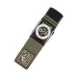 Tefeca Fortitude Series Adjustable Band for Apple Watch/Apple Watch Ultra(Ultra Wide Army Green Canv