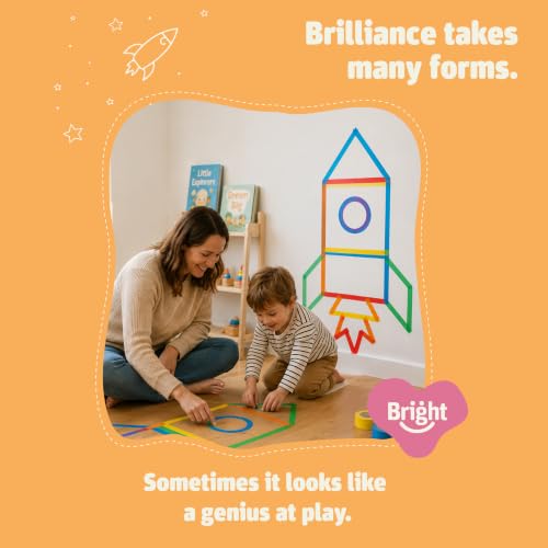 Image of Bright Autism Bright Paths Creative Tape, Removable Tape for Kids, 7 Colors