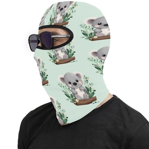 Balaclava para hombres y mujeres con estampado de koala, máscara facial térmica para clima frío, equipo para moto, máscara de esquí de invierno para mujeres y hombres miniatura 4