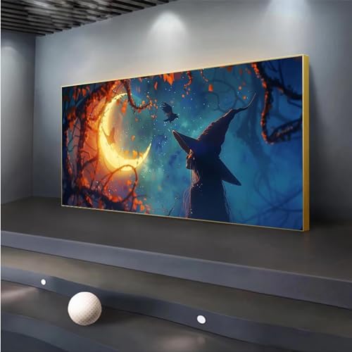 Diamond painting adulte 5D grand format de luxe 110x256cm motif magicien