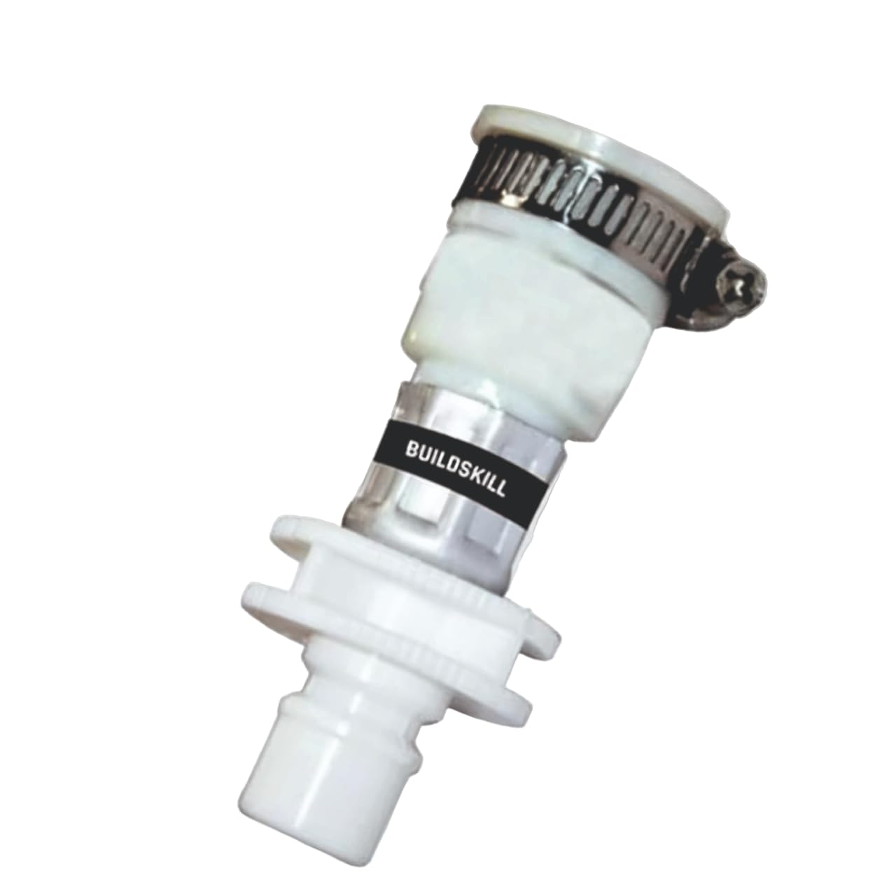 Buildskill Fully Automatic Washing Machine Tap Connector, Durable Tap Adapter for Washing Machine Pipe, Tap Connector for Water Pipe, Easy Install Washing Machine Tap Adapter - White (Pack of 2)