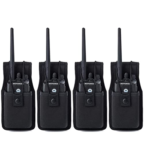 Image of LUITON Universal Radio Case Two Way Radio Holder Universal Pouch for Walkie Talkies Nylon Holster Accessories for MOTOROLA MT500, MT1000, MTS2000 and Similar Models(4pack)