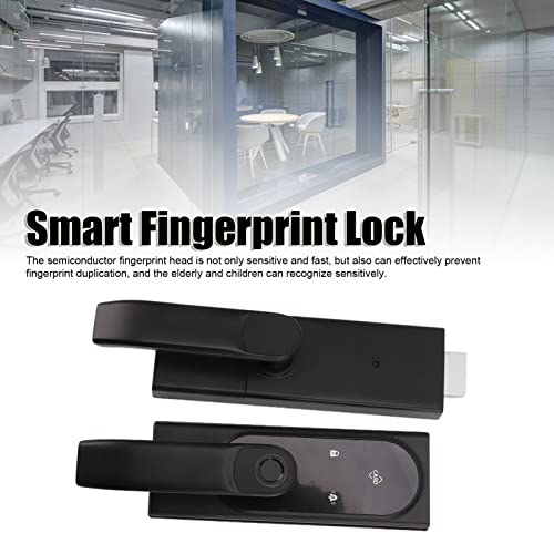 Topyond Smart Fingerprint Lock Fechadura Eletrônica Com Senha Para Portas De 8 12 Mm, Fechadura De M