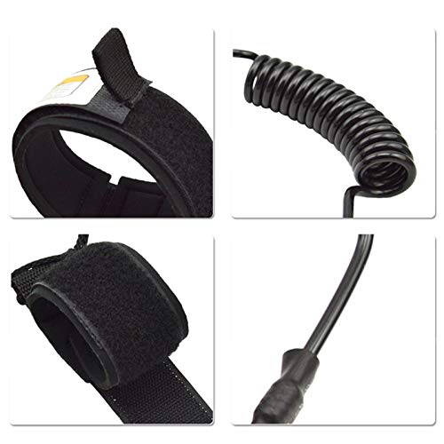 Corda de trela de surf, coleira de prancha de surfe para Stand Up Paddle, corda de perna reta para p
