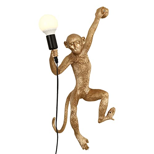 JUOPTGJ Resin Monkey Wall Lamp