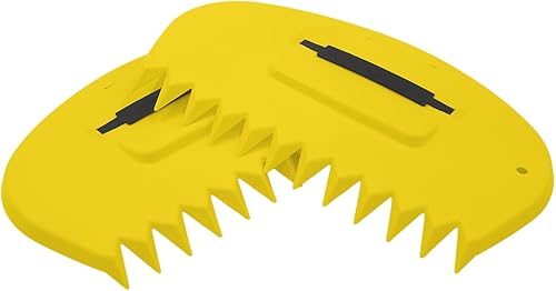 Zenport Cuchara de hojas GA815 para pequeñas pilas de hojas, amarillo brillante