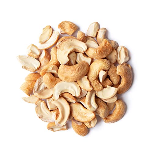 Dry Roasted Cashew Halves And Pieces, 16 Pounds – Unsalted Oven Roasted Nuts, No Oil Added, Perfect Vegan Snack, Keto, Kosher, Bulk. High In Protein, Healthy Fats. Great For Baking, Pastries, Salads #TOP2