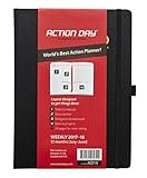 Action Day 2017-2018 - World's Best Action Planner - Action Layout That Gets Things Done - Daily / Weekly / Monthly / Yearly Agenda, Calendar, Organizer & Goal Journal (8x11 / Thread-Bound /Black)