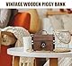 PAIKIUU Schatztruhe mit Schloss 14,5 * 10 * 9,5 cm Vintage Holz Mini Schatztruhe Kleine Aufbewahrungsbox Kinder für Schmuck Geschenk Geburtstag Hochzeit Home Decor
