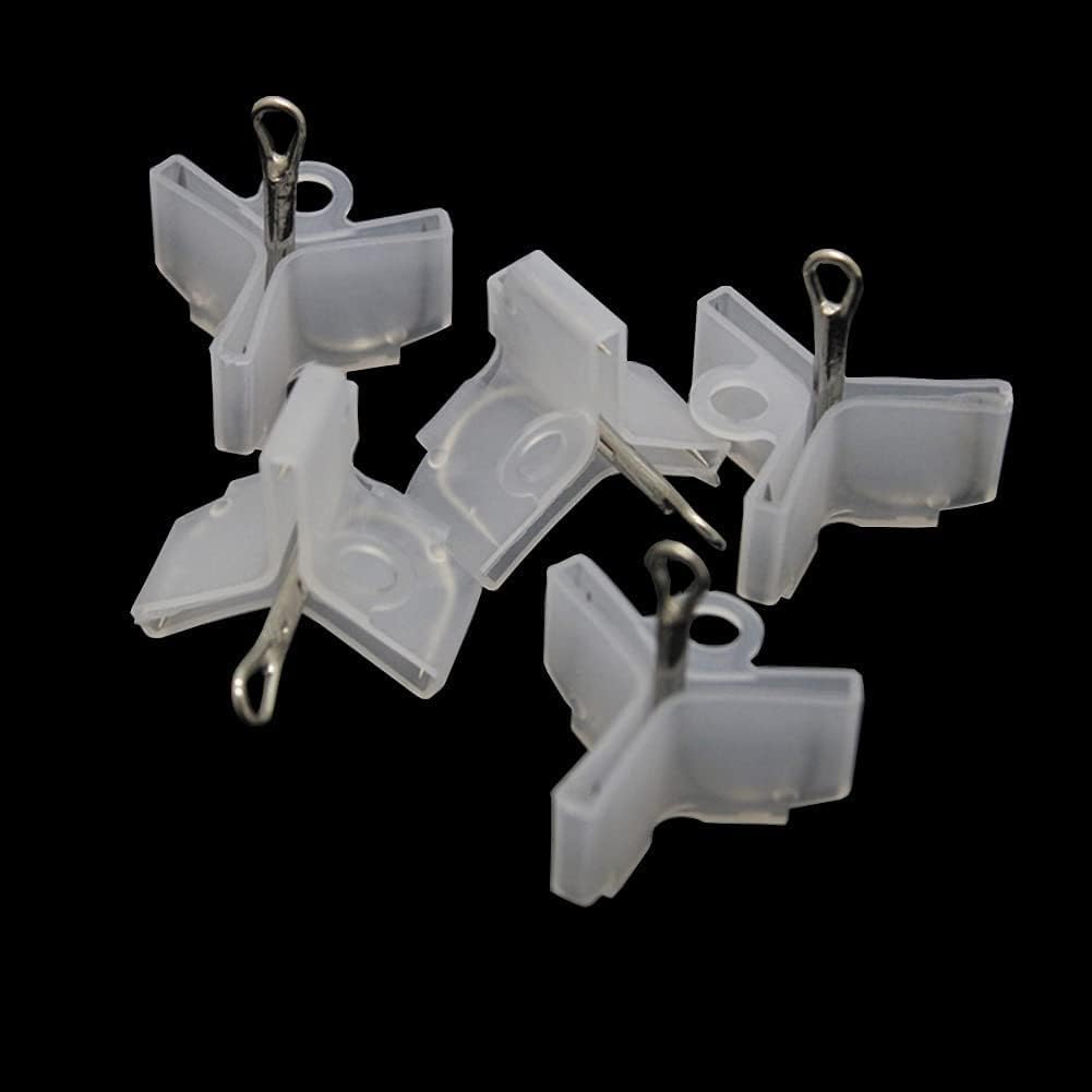 100 Pcs Transparent Fishing Hook Bonnets Fishing Treble Hook Protector Fishing Hook Safety Cover Safety Cap Protector, Terminal Tackle and Accessories