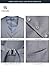 HISDERN Men's Suit Vest Grey Business Formal Dress Waistcoat Vest Wedding with 3 Pockets for Suit or Tuxedo