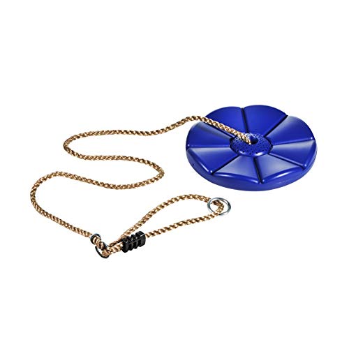 CTSC Climbing Rope Swing with Knot and Disc Swing Seat Set, Rope Ladder for Kids Outdoor Tree Backyard Playground Swing. Zip Line Seat for Kids. Sturdy & Safe (Blue) CTSC Climbing Rope Swing with Knot and Disc Swing Seat Set, Rope Ladder for Kids Outdoor Tree Backyard Playground Swing. Zip Line Seat for Kids. Sturdy & Safe (Blue)