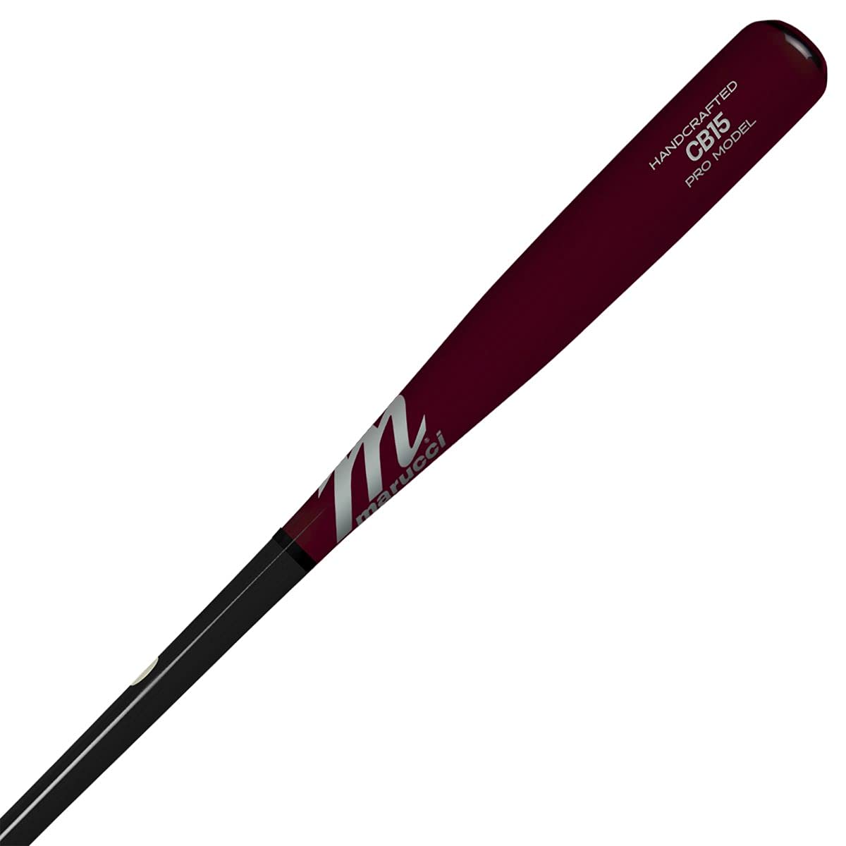 Marucci CB15 Pro Model Maple Wood Baseball Bat, Black/Cherry, 31