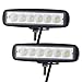 Willpower LED Scheinwerfer Offroad 2pc 6inch 18W LED Arbeitsscheinwerfer Flutlicht 12V 24V IP67 Wasserdicht LED Zusatzscheinwerfer für Traktor Truck Auto SUV UTV ATV Reflektor Rückfahrscheinwerfer