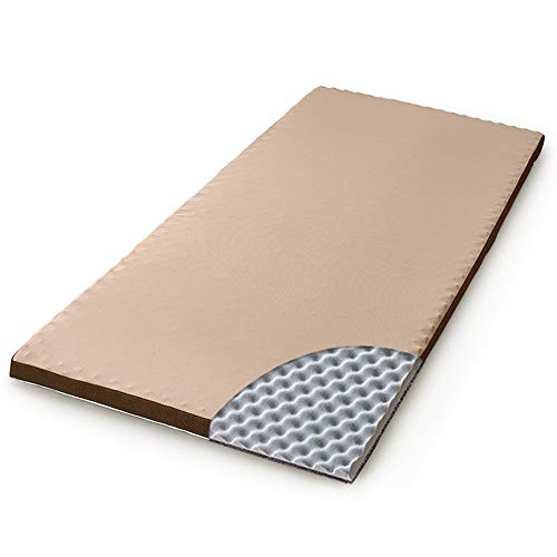 アイリスオーヤマ リバーシブルマットレス シングル 高反発 低反発 一体型 敷布団 マットレストッパ― プロファイル加工 体圧分散 吸汗速乾 L字ファスナー 厚さ6cm MAKT6-S ブラウン/ベージュ