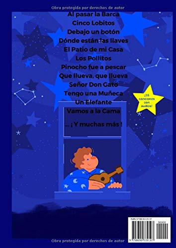 Vista 2 de Canciones Infantiles para Ukelele 35 canciones infantiles populares en español con partituras y tablaturas. (Partituras y tablaturas para ukelele)