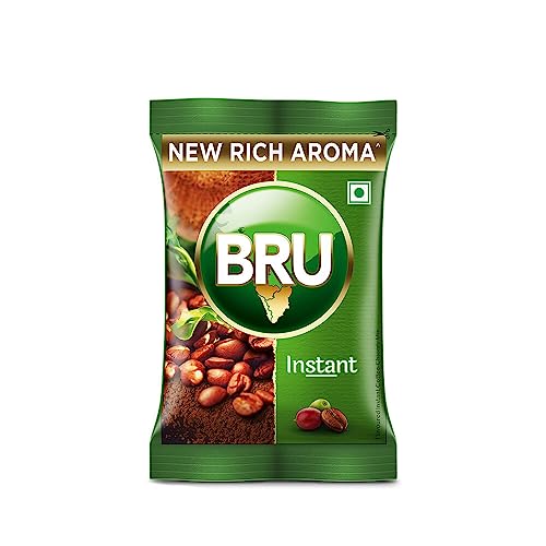 Image of Bru Instant | Aromatic Coffee From South Indian Plantations | Premium Blend of Robusta & Arabica Beans For a Rich Coffee Experience | 50 gram Pack, Packet
