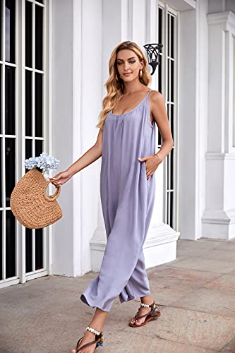 Image of BUENOS NINOS Women's V Neck Floral Maxi Dress Boho Printed Adjustable Spaghetti Strap Ethnic Beach Long Dress with Pockets