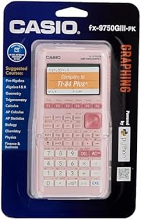 Casio fx-9750GIII Pink Graphing Calculator (fx-9750GIII-PK)