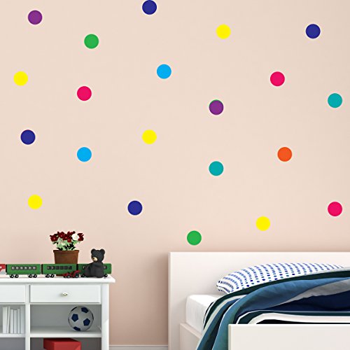 Polca Punto Arco iris multicolor Vinilo Pegatina de pared   Decor Decal Mural Niños Niños