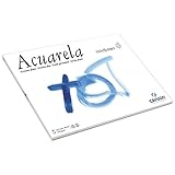 Canson Guarro Acuarela Atrapaluz bloque 1 parte papel acuarela (grano fino 240 g 20 hojas color blanco, color blanco 32,5 x 46 cm