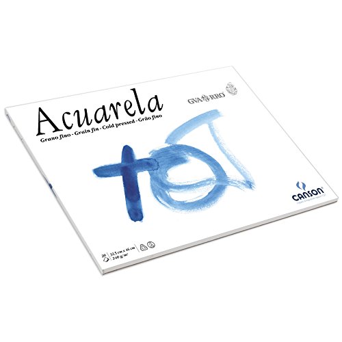 Papel acuarela Canson Guarro de 60% algodón y grano fino para pintores