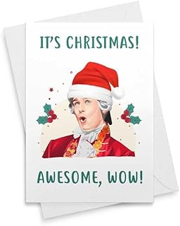 Funny Hamilton Christmas Card - Musical Card, Funny Holidays Card, Merry Christmas, Christmas Humor, Funny Xmas Card, Stocking Stuffers [00219]