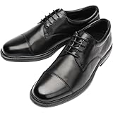 [ドクターアッシー] DR6047 【超幅広 6E ウルトラワイド メンズ ビジネス 靴 シューズ オフィス フォーマル 冠婚葬祭 通勤 軽量 撥水 抗菌消臭 本革 牛革 革靴 紳士靴 (ブラック, 日本の靴のサイズ寸法, 大人, 数値, 6_e, 25.0 cm)