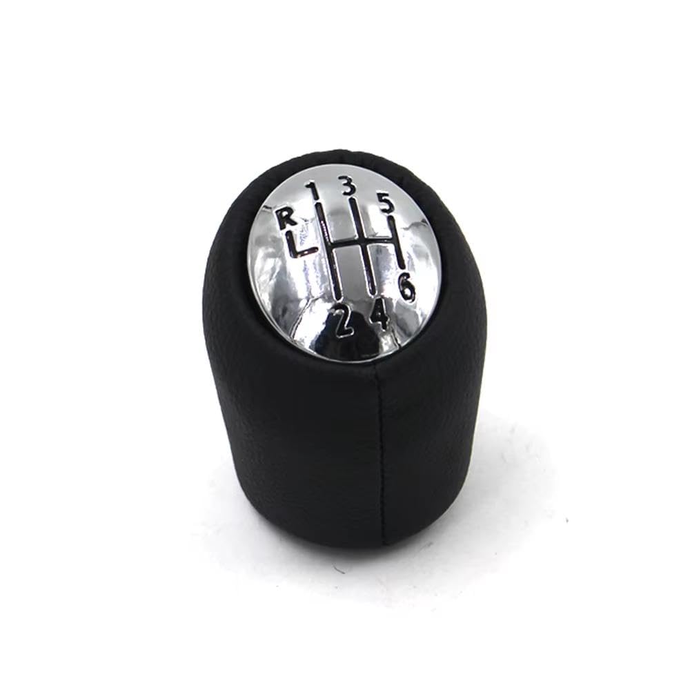 POANBCGY Auto Parts Leather 6 Speed Chrome Cap Black Character for Renault for Laguna II 2 Mk2 2001-2007