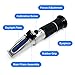 3-in-1 Alcohol Refractometer Kit for Home Brewers | Measures Brix (0-40%), Alcohol (0-25%), Baume (0-20%) | ATC for Beer, Wine, Mead & Grape Must Sugar Content