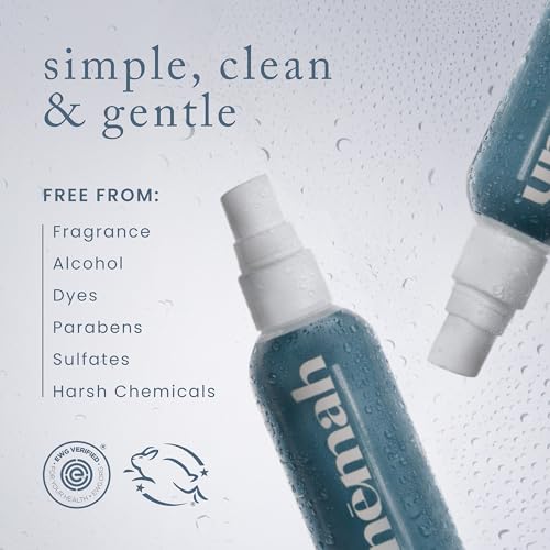 Nemah Hypochlorous Acid Spray, Face And Body Skin Spray Mist, Gentle Refreshing Cleanse For Moms And Kids, Fragrance Free, Minimal Ingredient HOCl Formula With Purified Water And Salt, Skincare, 4 Oz