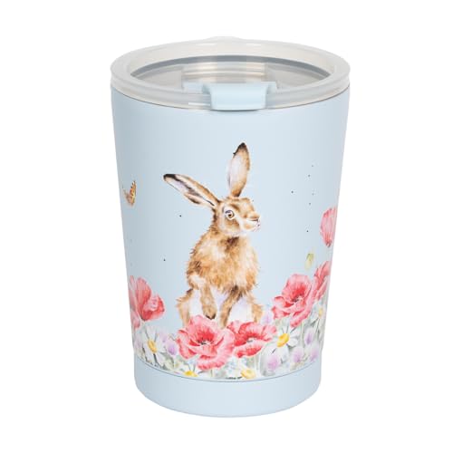 Wrendale Designs by Hannah Dale Field of Flowers' Hare Thermal Travel Cup