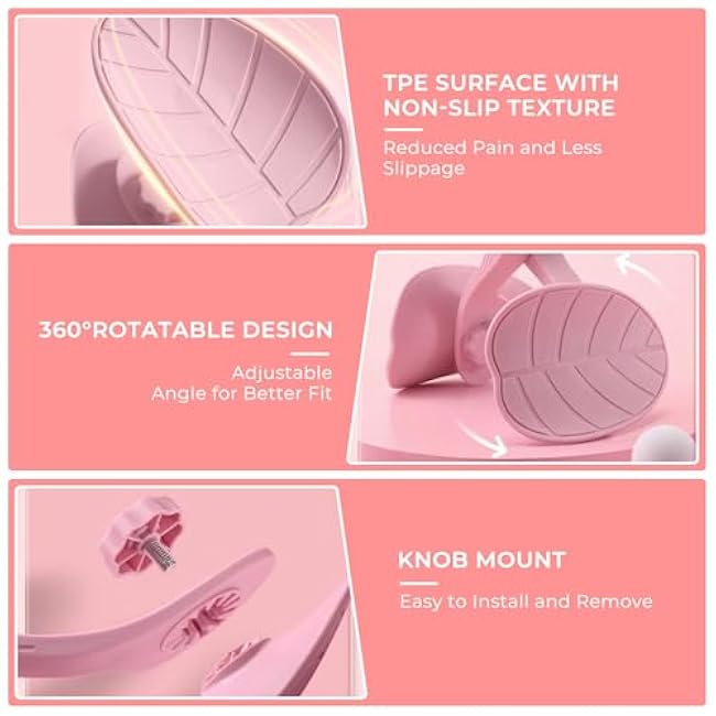 Thigh Trainer Thigh Exerciser, Hip & Inner Thigh Exercise Equipment, Pelvic Floor Muscle Trainer with Figure 8 Resistance Band for Arm Leg, Thigh Toner Kegel Exercise Products for Women