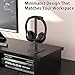 Ahonnpely Headphone Stand for Desk - Headset Stand with Aluminum Hanger and Plastic Headrest, Headphone Holder for AirPods Max, Sony, Bose, Beats and More (Black)