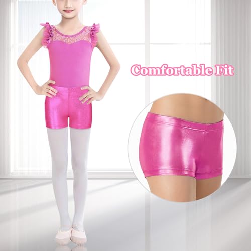 Happy Cherry Girls Sparkle Dance Short High Elastic Gymnastics Bottom Shorts Training Dancing Class 3-12 Years - Image 7