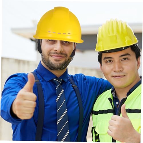 Casco de construcción de plástico ajustable y cómodo para obra 4