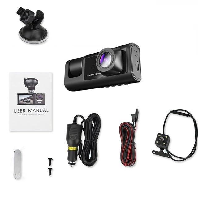 Caméra Recul Dash Cam Voiture 1080P HD pour Vision Intérieur