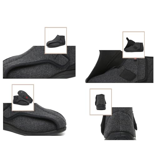 Orthopaedic Diabetic Shoes, Fattening and Widening Warm Winter Thermal Adjustable Diabetic Shoes for Men, Casual Orthotic Plantar Fasciitis, for Swollen Feet and Plantar, Fasciitis4