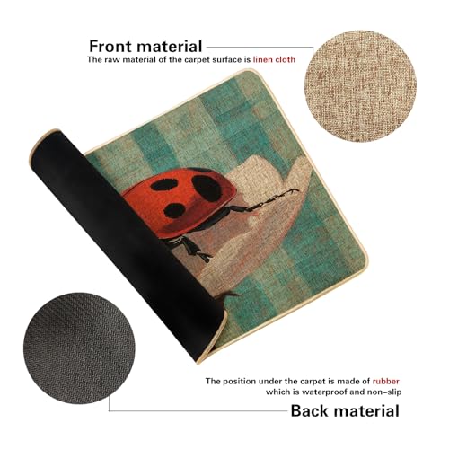 Tapis d'entrée en caoutchouc imperméable premium au design floral raffiné - 7