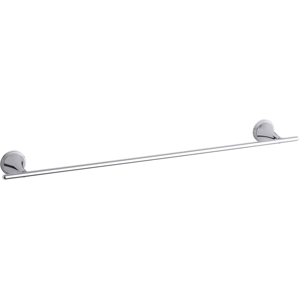 Barre de serviette KOHLER Finial 24 pouces chrome poli style traditionnel luxe